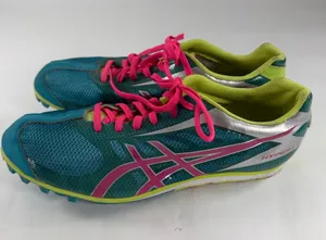 ASICS Hyper LD 5 Women’s Track Spikes Teal Pink Lime US 9.5 thumbnail 1