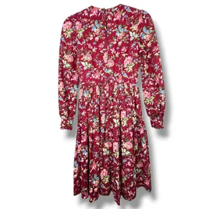 Hearts and Found NWOT Vintage Inspired Floral Cottagecore Long Sleeve Midi Dress thumbnail 5