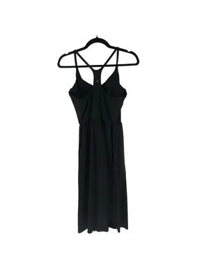 Halara Everyday Midi Chill Dress-La Land Pockets Black M thumbnail 6