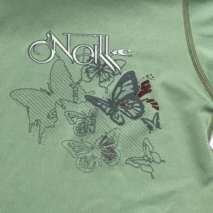 O'Neill Green Butterfly Print‎ Fitted Swim Shirt thumbnail 5