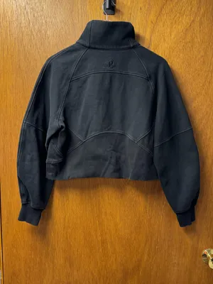 Lululemon Scuba Oversized Funnel Neck Fleece Sweatshirt Black W3FJ6S XS/S thumbnail 14