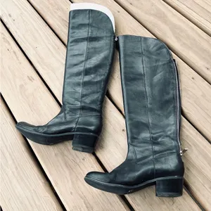 Genuine leather boots 🖤🖤 Black Size 7 thumbnail 1