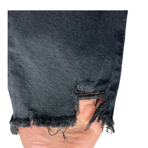 AGOLDE Toni‎ Mid Rise Straight Leg Jeans Black Distressed Hem Size 26 A133D-3002 thumbnail 12