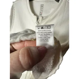 Drifter Jacket Size Women’s‎ L White Full Zip With Fishnet Sleeves EUC #G3-5 thumbnail 9