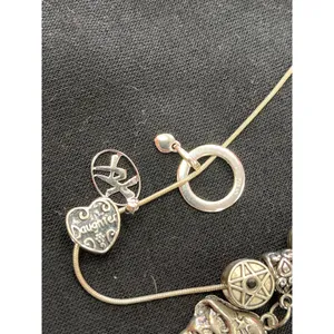 Sterling silver 925 wms 14.5" necklace with 6 charms SKU 9841 thumbnail 5