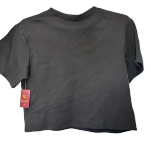 Ruby & Lace Top Cropped Jersey NWT Casual Boho Black Sequins Smiley Lips Size undefined thumbnail 5