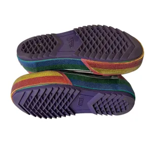 Vans Old Skool Stacked Glitter Rainbow Platform Men's Size 4 Women's Size 5.5 thumbnail 9
