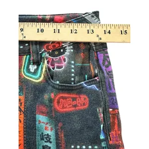 Hello Kitty X Dolls Kill Pixel‎ City Jeans Small Teen Neon Sign Sanrio #T12-8 thumbnail 8