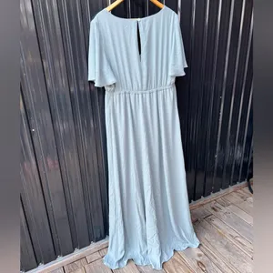 Show Me Your Mumu Emily Empire Waist Maxi Dress XL Blue Bridesmaid Wedding Guest thumbnail 7
