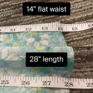 Tyler Boe Aqua Daisy Floral Midi Skirt Cottage Fairy Coastal Granddaughter‎ Sz 8 thumbnail 11
