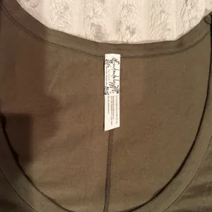 Free People Intimately Long Sleeve Scoop Neck Bodysuit Olive Green Medium thumbnail 3