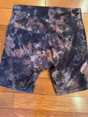 Lululemon Align High-Rise Biker Short 8" Diamond Dye Graphite Size 8 thumbnail 3