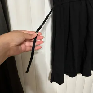 Old Navy above knee black dress with sinche waist drawstrings thumbnail 6