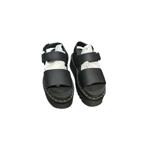 Dr. Martens Voss Quad Leather Strap Platform Sandals size 6 Black. thumbnail 2