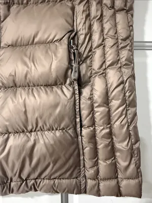 Heatkeep Women's Light Brown Taupe Insulated Puffer Vest Zip Front Small thumbnail 3