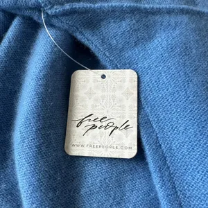 NWT Free People Ottoman Slouchy Knit Tunic Sweater Cashmere L Blue Z128-14 Lux thumbnail 7
