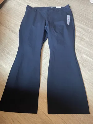 Women's Black Flare Trousers thumbnail 1