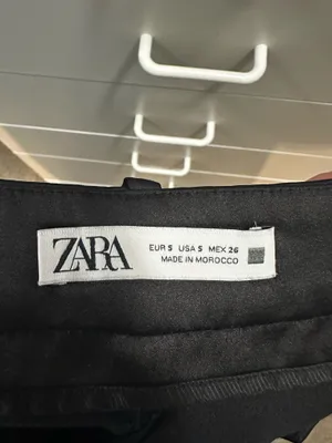 ZARA Satin Cargo Pants Black thumbnail 10
