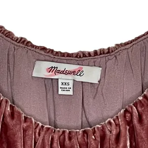 Madewell‎ Womens Spaghetti Strap Tank Top Size XXS Silk Blend Velour Tiered thumbnail 3