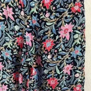 LOFT Women's Floral Wide Leg Crop‎ in Spring Bloom Pants with Pockets Size MP thumbnail 7