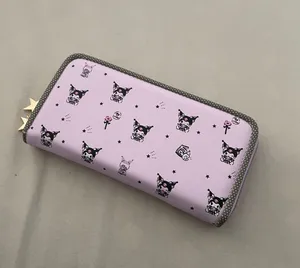 Kuromi Zipper Long Wallet Purple thumbnail 2