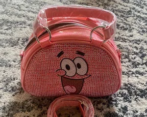 Dolls Kill x Spongebob Patrick Rhinestone Bowler Bag - Pink thumbnail 7