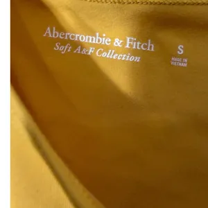 Abercrombie & Fitch Soft A&F Collection Mustard Yellow Cropped Tank Top Small thumbnail 3