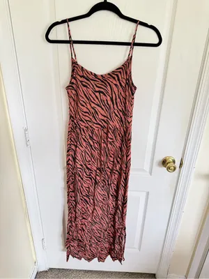 Anthropologie Elyse Bias Cut Animal Print Slip Dress thumbnail 6