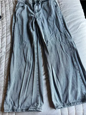 Light Wash Wide Leg Denim Pants thumbnail 1