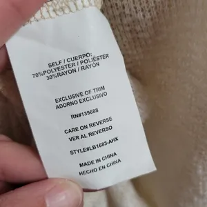 Buckle Coco and Jaimeson cream tulip back knit top size large thumbnail 9