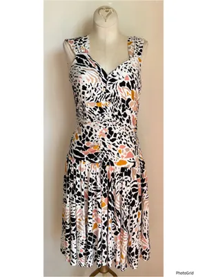 Anthropologie Ramona Printed Jersey Dress Small New Tags thumbnail 2