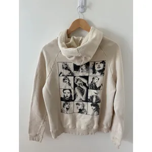 Taylor Swift The Eras Tour Official Beige Graphic Hoodie Sweatshirt XS thumbnail 4