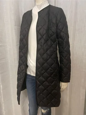 UNIQLO Ultra Light Down Compact Coat Black Size S Quilted Long Jacket Packable thumbnail 9