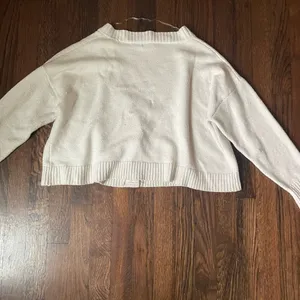 Wild fable cropped white sweater thumbnail 5