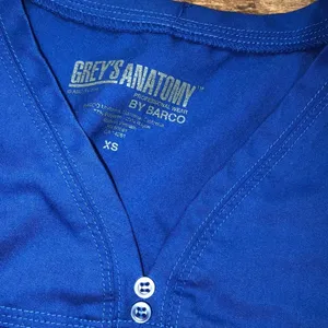 Grey’s Anatomy by Barco size xsmall royal blue nurses scrub top thumbnail 3