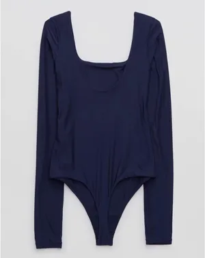 Aerie Smoothez Longsleeve Scoop Neck Bodysuit NWT thumbnail 6