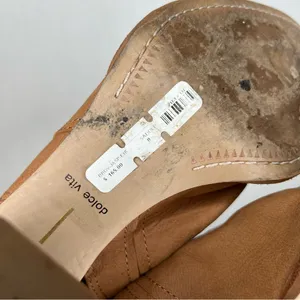 Dolce Vita | Stacked‎ Heel Bootie Tan Heeled Boots Size 8 thumbnail 5