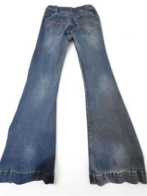 Cowgirl Tuff Women's Bootcut Jeans in Washed Blue thumbnail 5