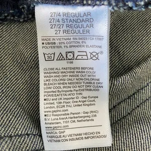 Gap Long & Lean Jeans Womens 27 4R Dark Rinse Low Rise Flare Bootcut 844088 thumbnail 6