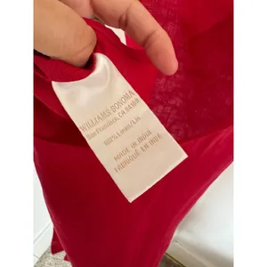 Williams Sonoma red‎ linen apron Red thumbnail 3