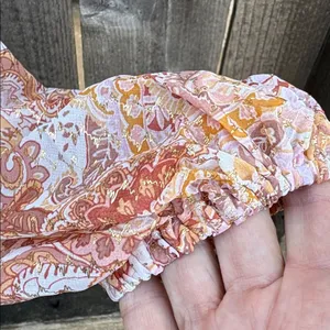 NWT Lulus Radiant Suggestion Paisley Babydoll Dress Size Large thumbnail 7