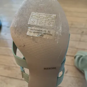 Pale Green Heeled Sandals Size 5.5 thumbnail 5
