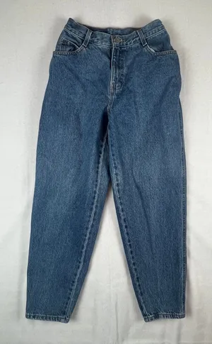 Gitano High Waisted Mom‎ Jeans Womens 10 Petite Blue Excellent Vintage 90s Taper thumbnail 1