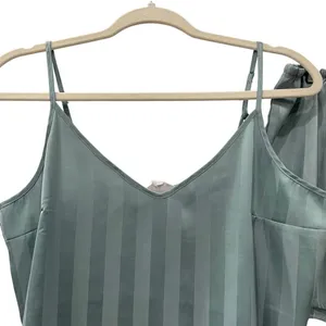 Danskin Blue Silky Stripe Tank Top Short Pajama Sleep Set Size XL thumbnail 8