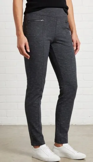 Royal Robbin’s Heather Dark Grey Zipper Detail Thick Legging Pants Size S thumbnail 1