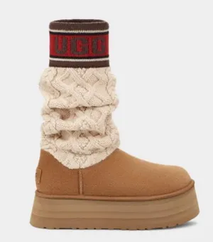 UGG Classic Sweater Letter Boots size 10 thumbnail 2