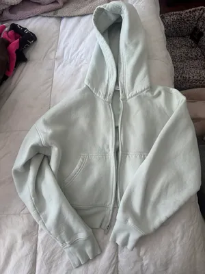 Aritzia sweatfleece mint hoodie  thumbnail 1