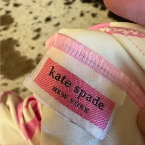 KATE SPADE Shoulder Bow Tie V-Neck One Piece Swimsuit In Surf Pink Size‎ Medium thumbnail 6