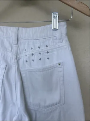 KSUBI Playback Sugar Rush Off White Denim Cotton Jeans Womens Size 26 Streetwear thumbnail 4