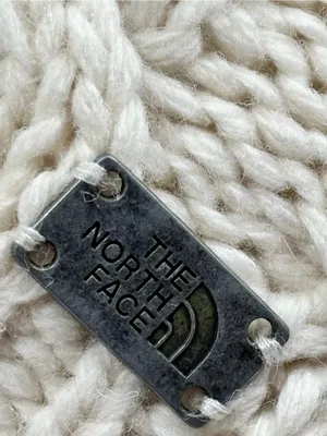 The North Face Cream Knit Beanie - Chunky Cable Style thumbnail 2